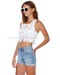 Elisa White Crop Top